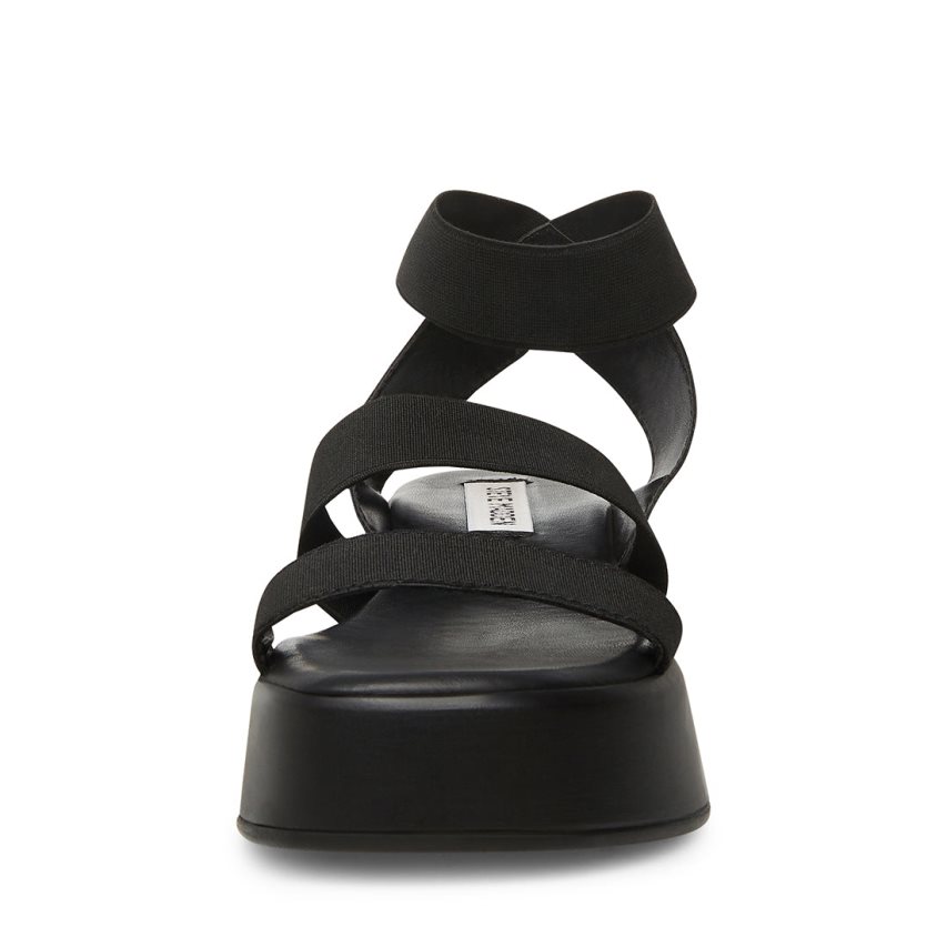 Sandalias de Plataforma Steve Madden Sashes Mujer Negras | ES NP94S3